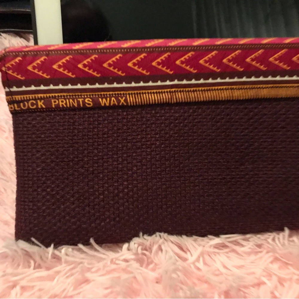 Handmade clutch bag. African block prints wax.